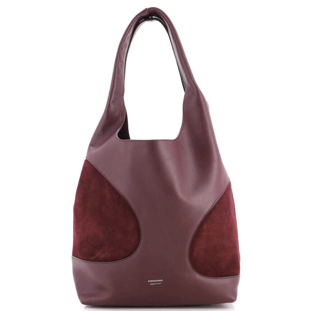 Salvatore Ferragamo Large Cut-Out Detailing Hobo